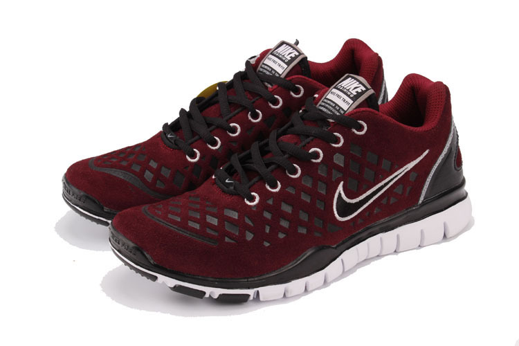 Hot Nike Free Tr Fit Men Shoes Black/White/Maroon